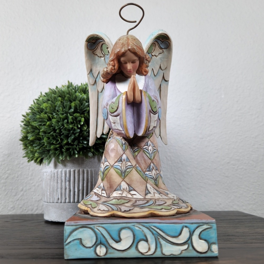 Jim Shore Angel He's Always Listening 4013492 Praying Figurine 2008